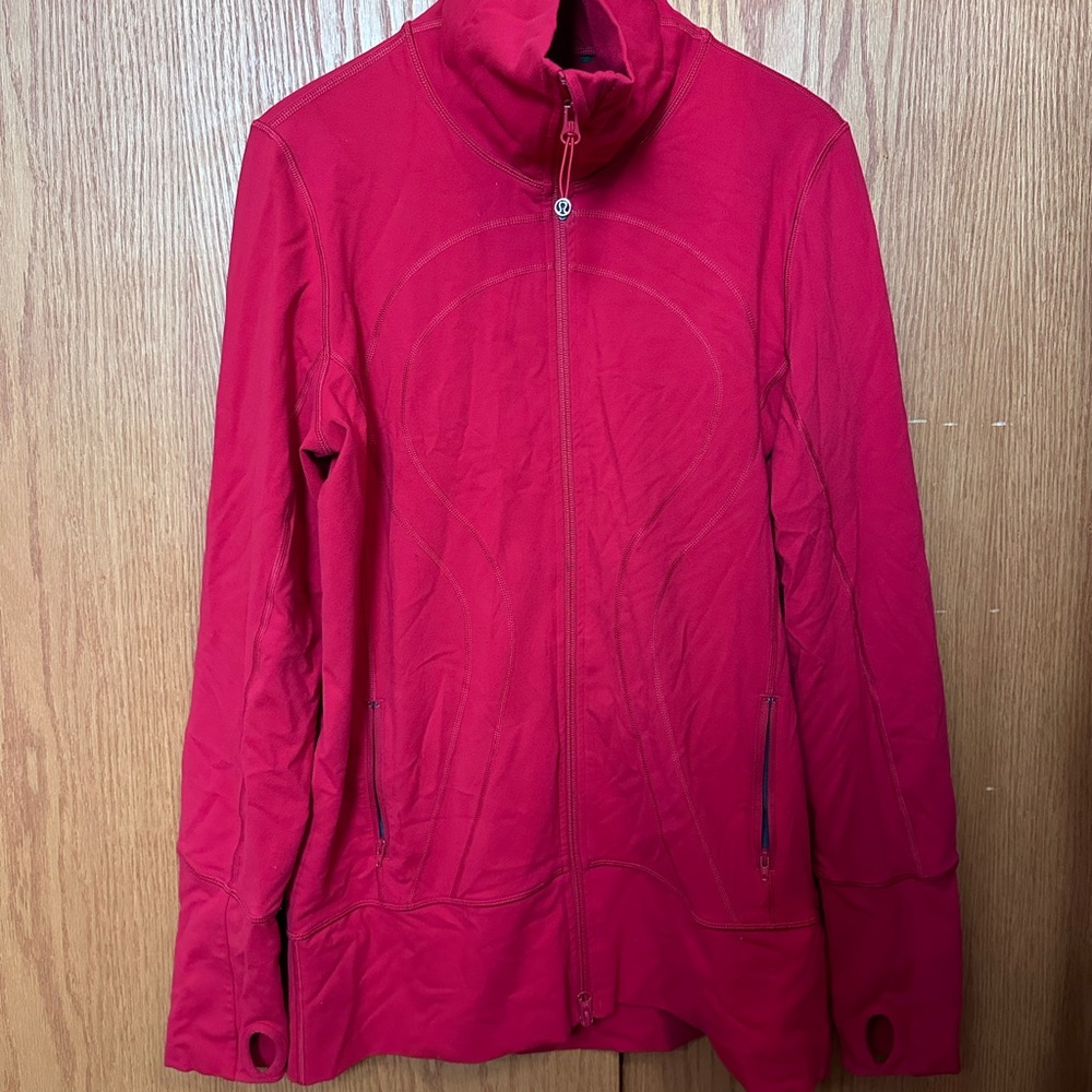 Lululemon Stride II Red Jacket Size 12